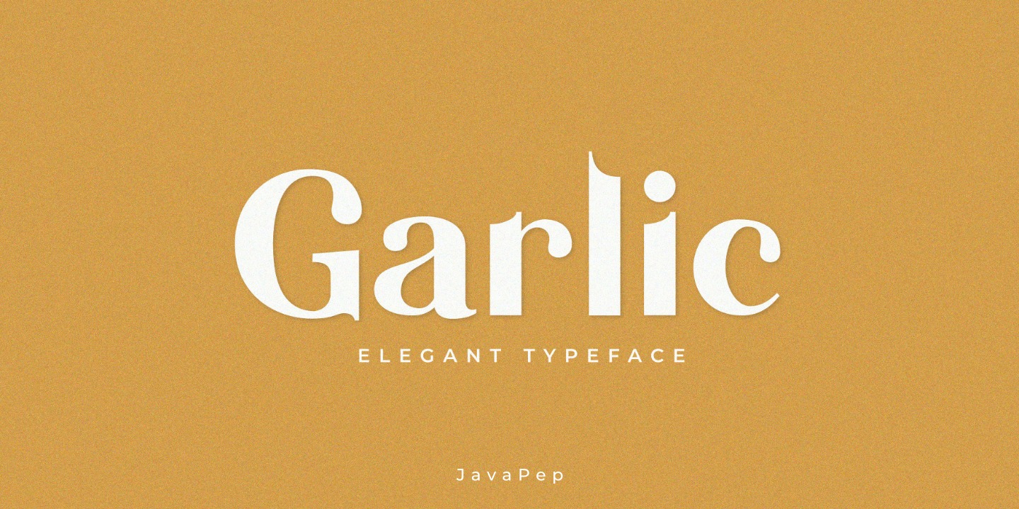 Beispiel einer Garlic-Schriftart